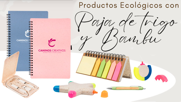 Productos ecológicos de paja de trigo y bambú